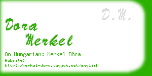 dora merkel business card